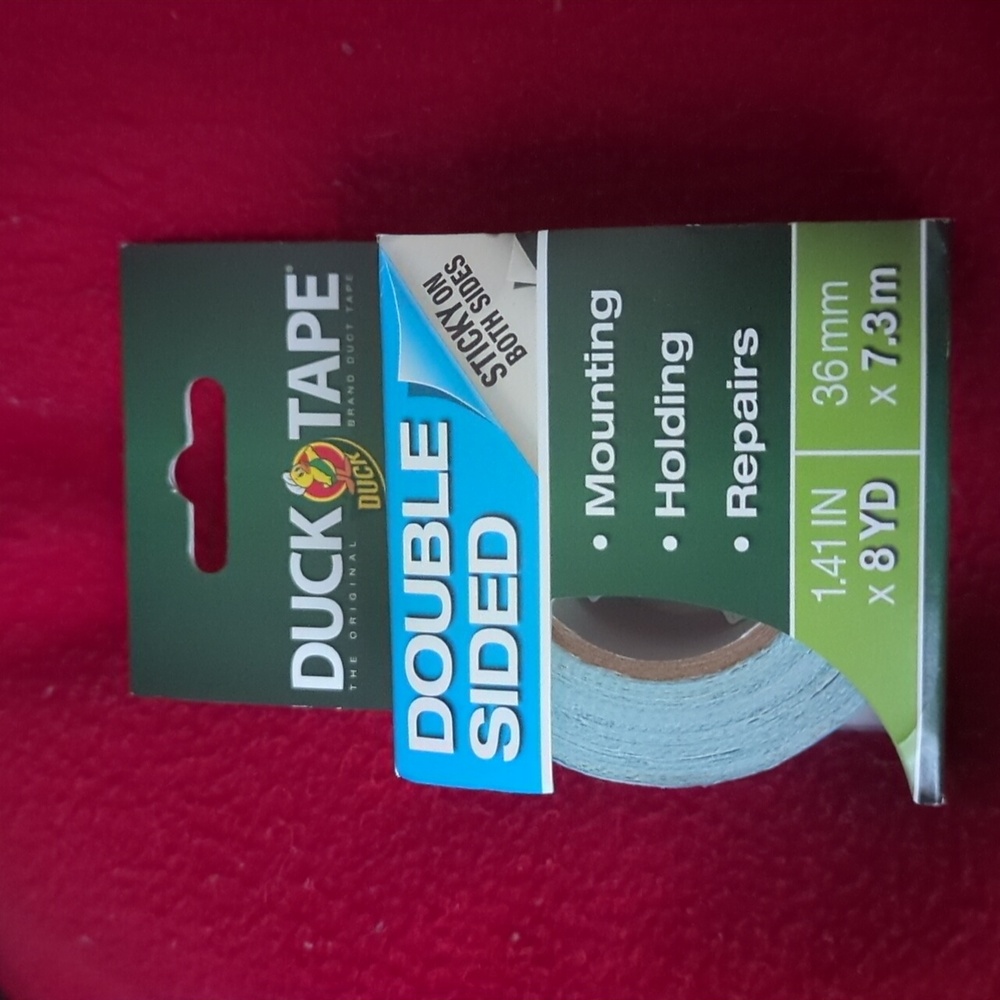 NWT Duck Tape Double Sided 8YD 7.3M 1.41 IN 36mm